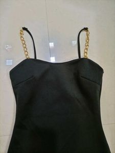 Urbanic Little Black Dress with Chain Straps