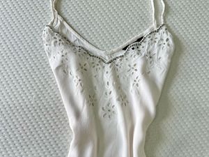 White Swan Bedazzled Top