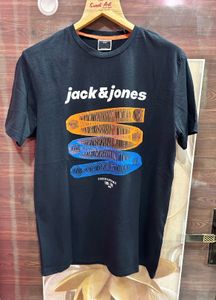 Jack & Jones Black Graphic T-Shirt