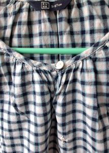 Checkered Long Sleeve Top
