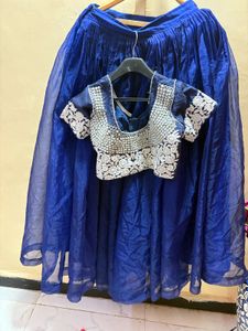 Royal Blue Lehenga Choli Set