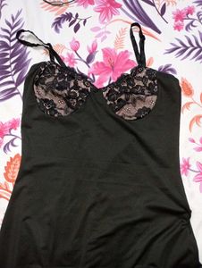 Elegant Black Lace Camisole Dress 👗✨