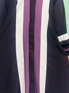 Elegant Striped Abaya