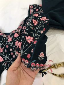 Embroidered Teal Lehenga Choli