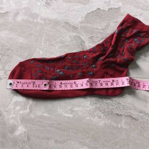 Ralph Lauren Floral Socks - Red