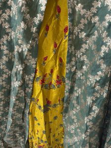 Yellow &amp; Green Lehenga Choli Set