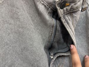 Grey Wash Wide Leg Jeans