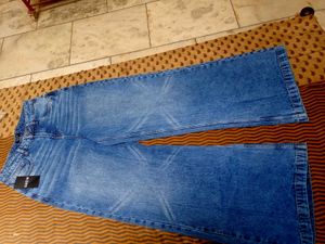 Wide Leg Denim Jeans