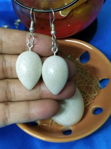 Elegant Pearl Drop Earrings With Pendant Set