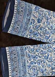 Blue Floral Palazzo Pants