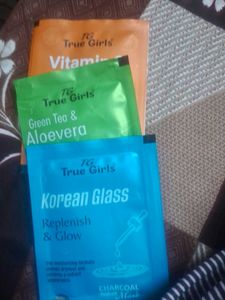 True Girls Face Sheet Masks Set 3