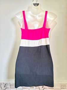 Chic Colorblock Mini Dress