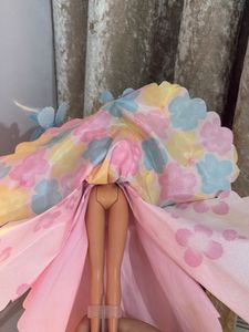 Vintage Barbie Doll in Floral Gown