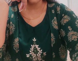 Elegant Green Embroidered Kurti