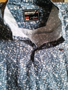 Men's Blue Floral Kurta
