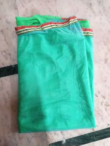 Green Dupatta with Border