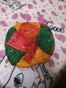 Bandhani Print Rajasthani cap