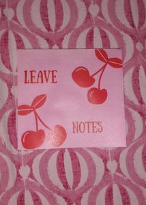 Pinterest–korean red cherry blossom note pads