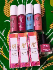 MyGlamm & Faces Canada Nail Polish Set 8