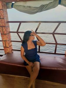 one peace blue dress