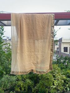 Elegant Beige Dupatta with Sequins