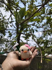 Cute Crochet Duck Keychain ❣️☺️