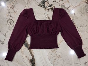 Purple princess crop top