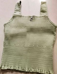Smocked Crop Top