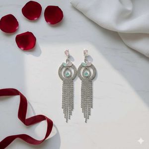 Sparkling Tassel Drop Earrings