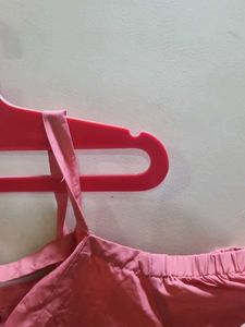 Chic Coral Cold Shoulder Top