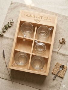 🍷 Luxury Glass For Coffee Set Of 5! Sale