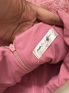 sparkly Pink Pleated Mini Skirt