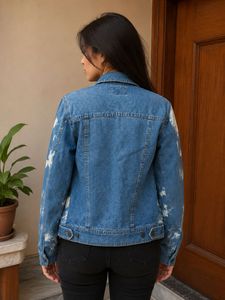 Unique Tie-Dye Denim Jacket
