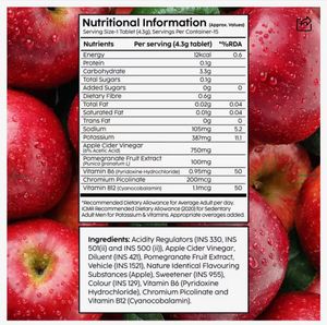 Plix Apple Cider Vinegar Effervescent Tablets