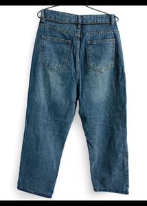 ( dasai sale) Trendy Ripped Blue Denim Jeans