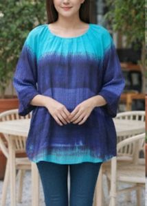 Stylish Blue Tunic Top