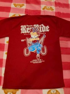Men's Red 'Ren Ride' Graphic T-Shirt