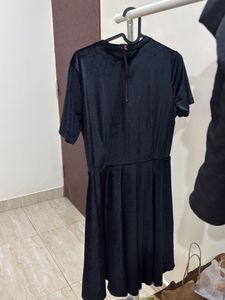 Black Velvet Mini Dress