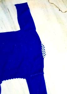 Blue Frock/Gown With Adjustable Knots , Glittering Gown ankle Length 💫