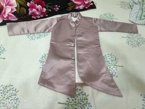 Dusty Rose Formal Jacket With White Pant