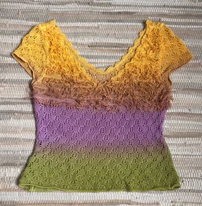 Vibrant Ombre Knit Top