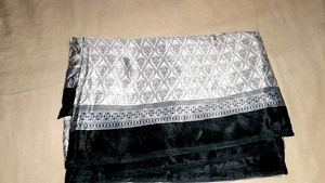 ajrakh crepe silk saree blous