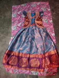 Girls' Ethnic Dress with Jacket