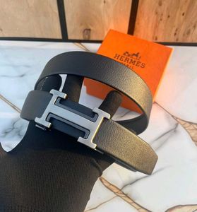 Hermes Black Leather Belt