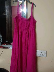 Vibrant Pink Spaghetti Strap Dress