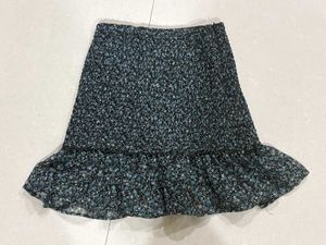 Floral Print Crop Top &amp; Skirt Set