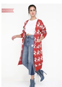 Reindeer Cardigan - Festive &amp; Cozy