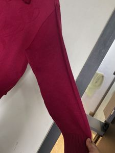 Stylish Knit Polo Sweater