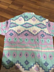 Bershka Patterned Button-Up Shirt
