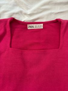 Bella Square Neck Long Sleeve Crop Top